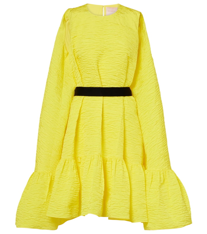 Photo: Roksanda Elia caped ruffled cloque minidress