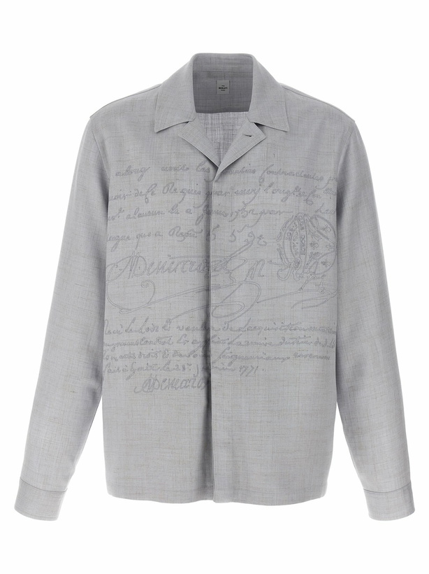 Photo: Berluti embroidered Scritto Overshirt