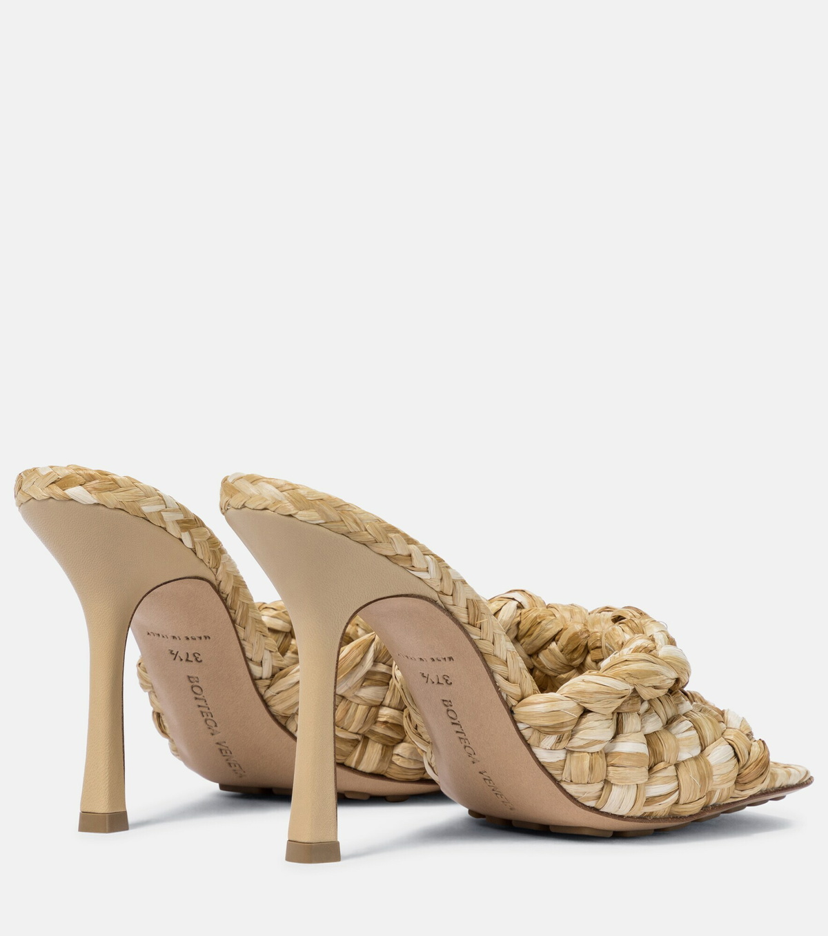 Bottega Veneta - Stretch raffia sandals