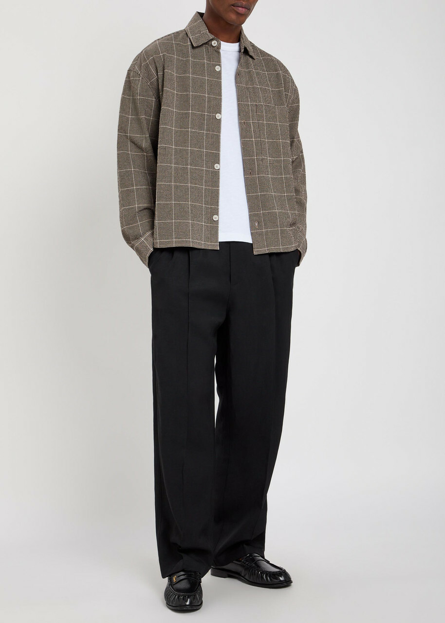 Mki Miyuki Zoku Pleated Woven Suit Trousers Black