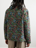 NN07 - Clyde 5178 Camp-Collar Floral-Jacquard Jacket - Multi