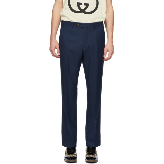 Photo: Gucci Navy Twill Trousers