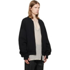 thom/krom Black MSJ 705 Bomber Jacket