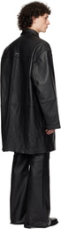 Deadwood Black Bloke Leather Coat