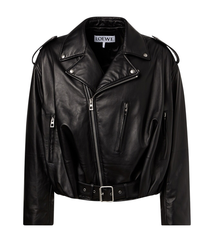 Photo: Loewe Balloon leather biker jacket