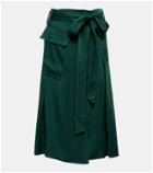 Victoria Beckham - High-rise belted midi skirt
