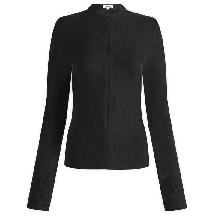 Photo: Joah Brown Women's Invisible Zip Long Sleeve Top in Black
