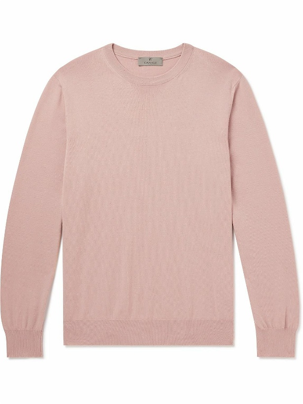 Photo: Canali - Cotton Sweater - Pink