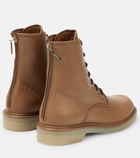 Max Mara Leather combat boots