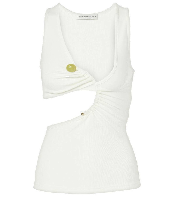 Photo: Christopher Esber Arc Stone ribbed-knit tank top