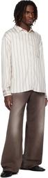 Sunflower Beige & Blue New Base Fluid Shirt