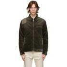 Golden Goose Green Corduroy and Suede Anselmo Jacket