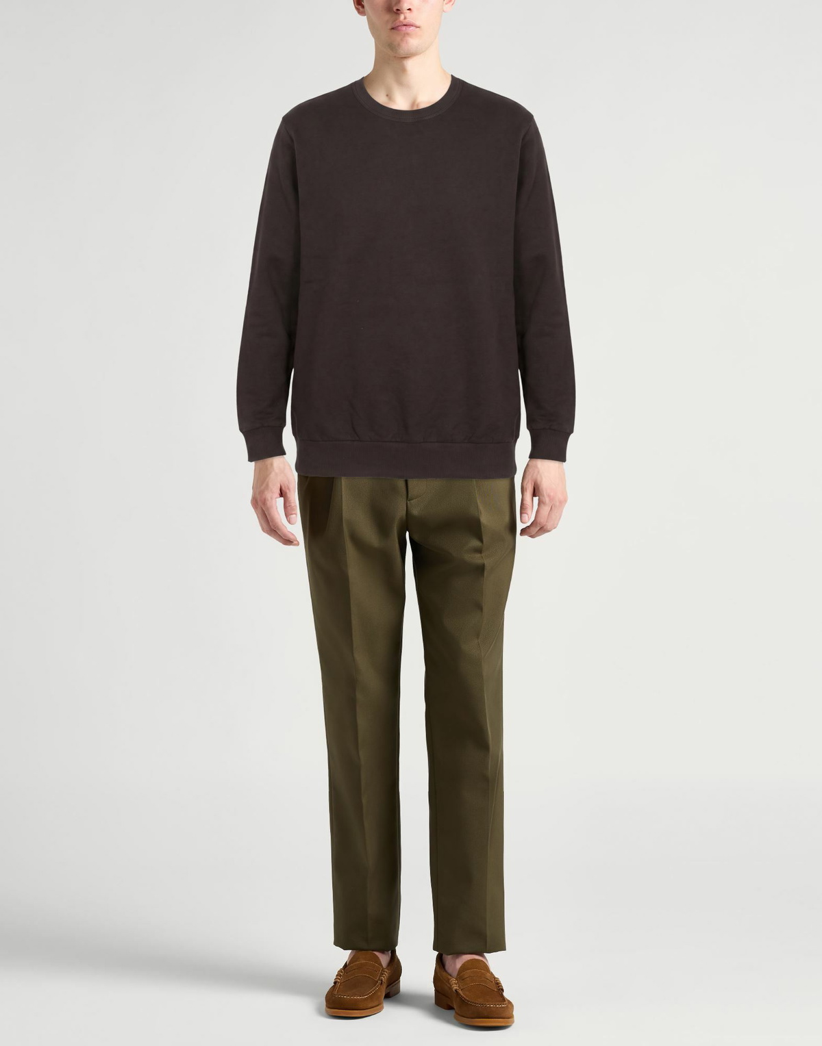 Crossley Mens Sweatshirt Dark in Brown