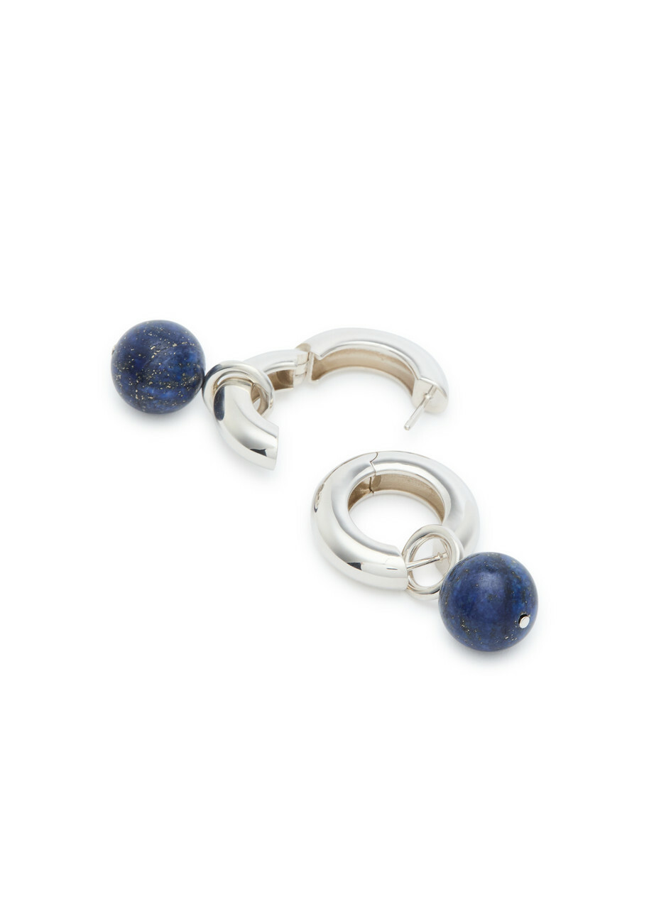 Agmes Sonia Sterling Silver Hoop Earrings - One Size