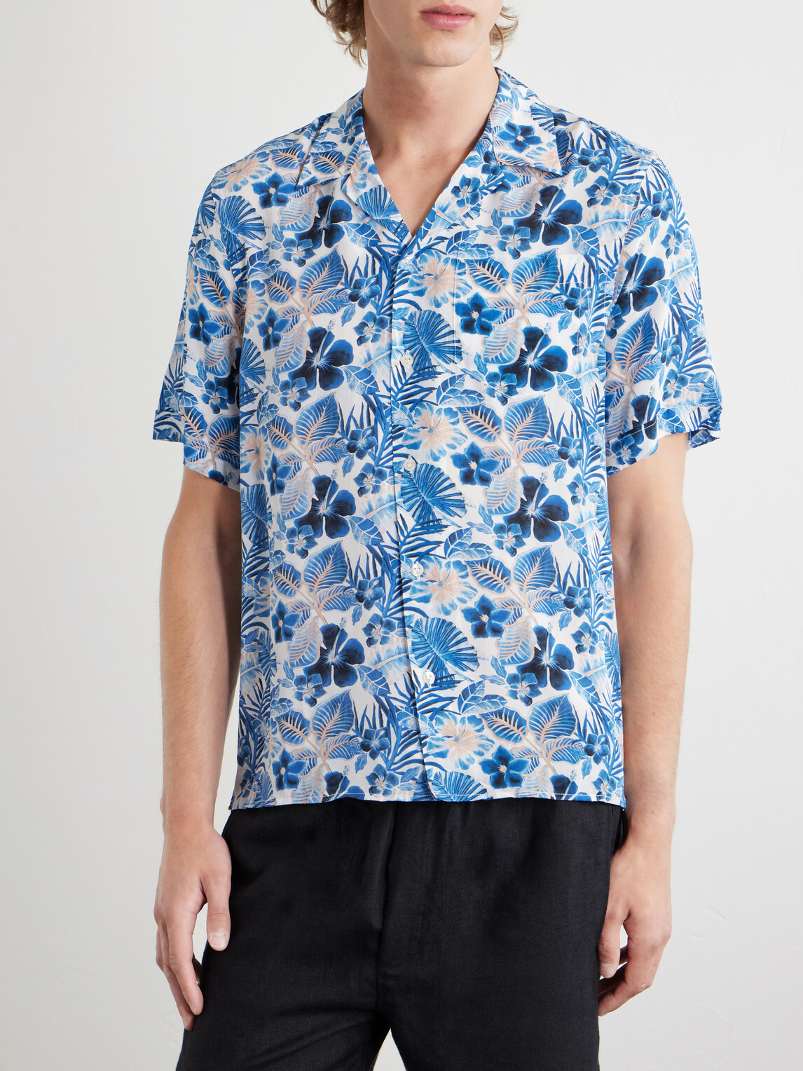 Vilebrequin - Charli Camp-Collar Printed Shirt - Blue