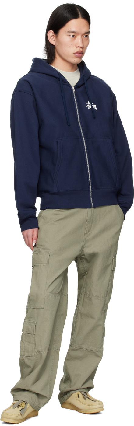 ★送料・関税込★STUSSY★GEAR ZIP HOODIE★NAVY Stüssy Navy Zip Hoodie Stussy