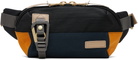 master-piece Black Link Waist Belt Bag