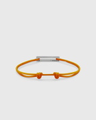 Le Gramme 1.7g Sterling Silver Orange Cord Bracelet Orange - Mens - Jewellery