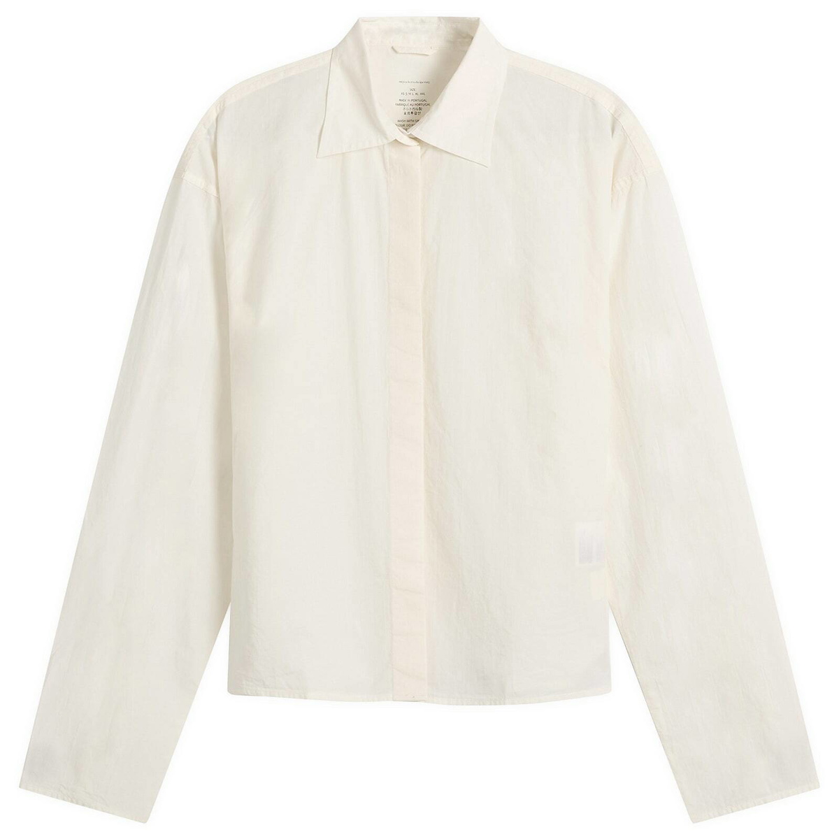 mfpen Women's Software Shirt in Off White Micro Check