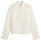 mfpen Women's Software Shirt in Off White Micro Check