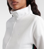 Gucci Ribbed-knit cropped sweatshirt
