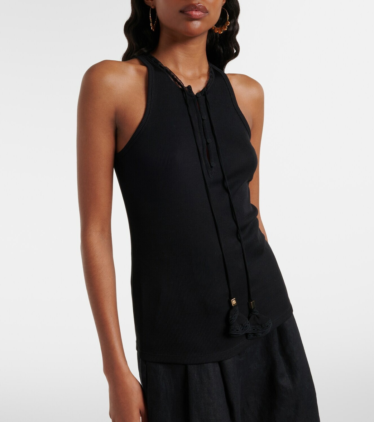 Dorothee Schumacher Pure Sleekness ribbed-knit cotton tank top
