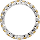 Hatton Labs SSENSE Exclusive Silver & Yellow Tennis Eternity Ring