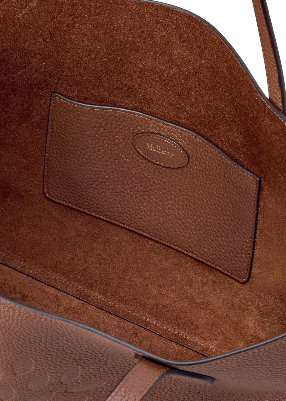 Mulberry Logo Grained Leather Tote bag - Brown - One Size