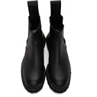 Julius Black Leather Chelsea Boots