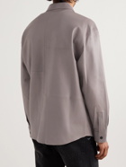 FRAME - Leather Shirt Jacket - Brown