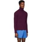 AMI Alexandre Mattiussi Purple Alpaca Turtleneck