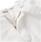 Zanella - Chase Stretch-Linen and Cotton-Blend Twill Shorts - White