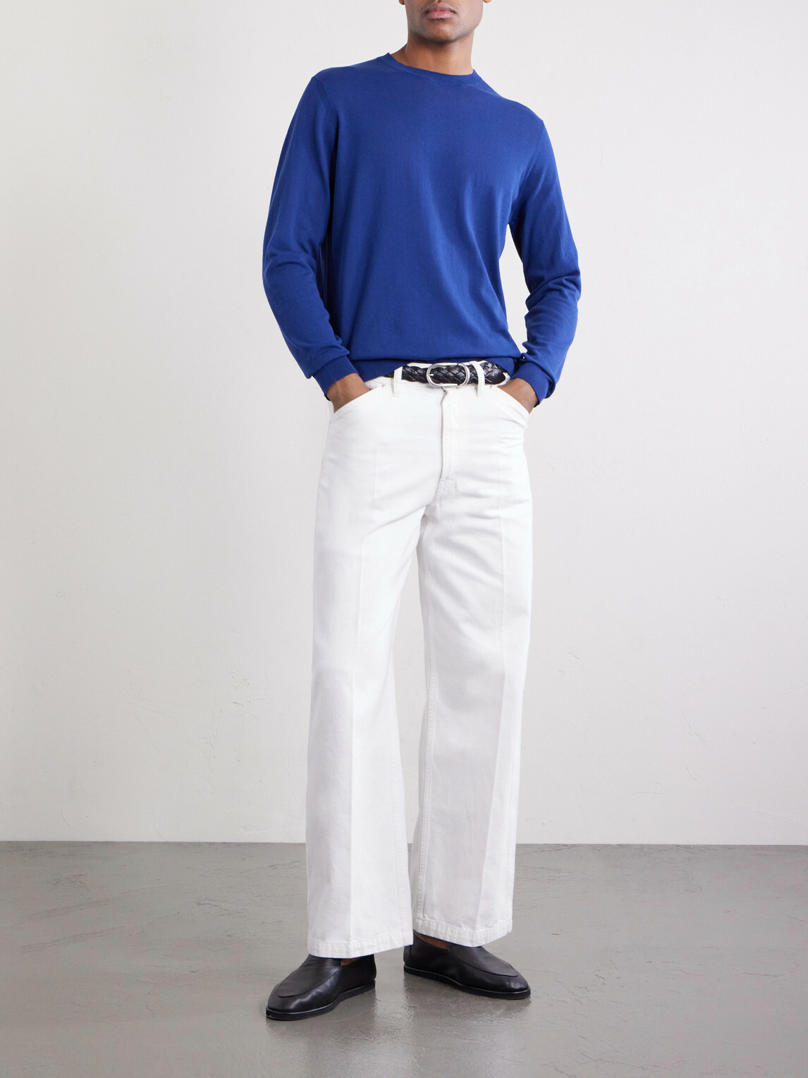 PIACENZA 1733 - Cotton Sweater - Blue