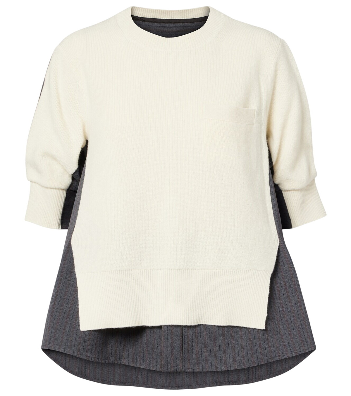 Sacai Grosgrain Bonding X Silk Organdy Blouson Sacai