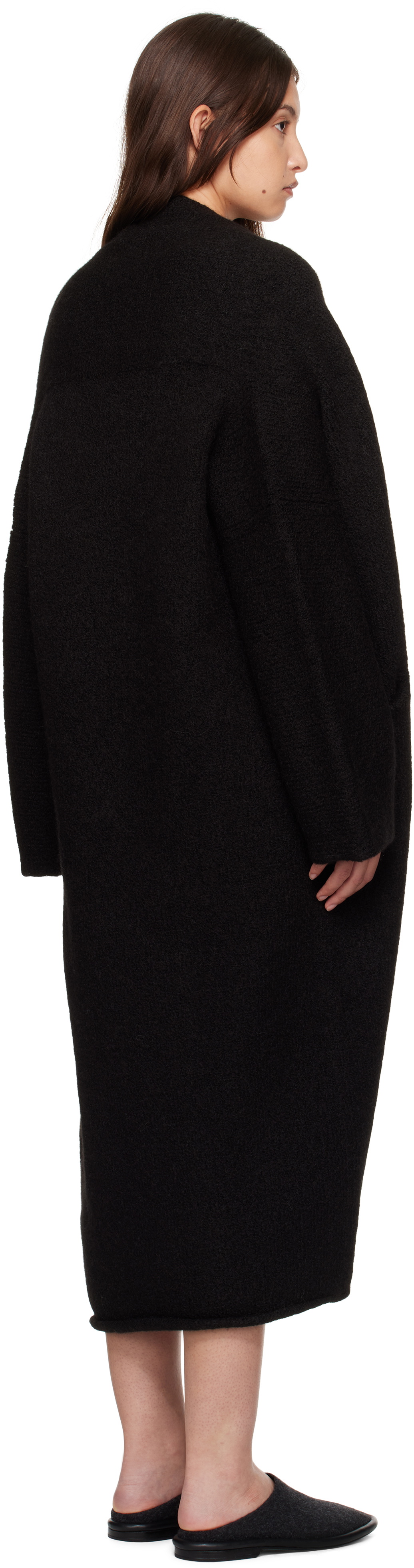 Lauren Manoogian Black Long Shawl Cardigan