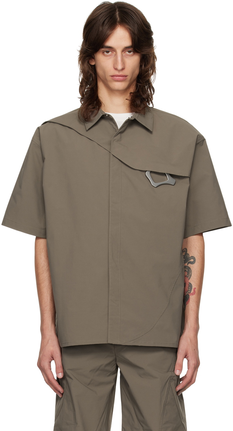 HELIOT EMIL Khaki Carabiner Shirt Heliot Emil
