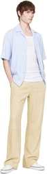Marni Yellow Pyramid Suede Pants