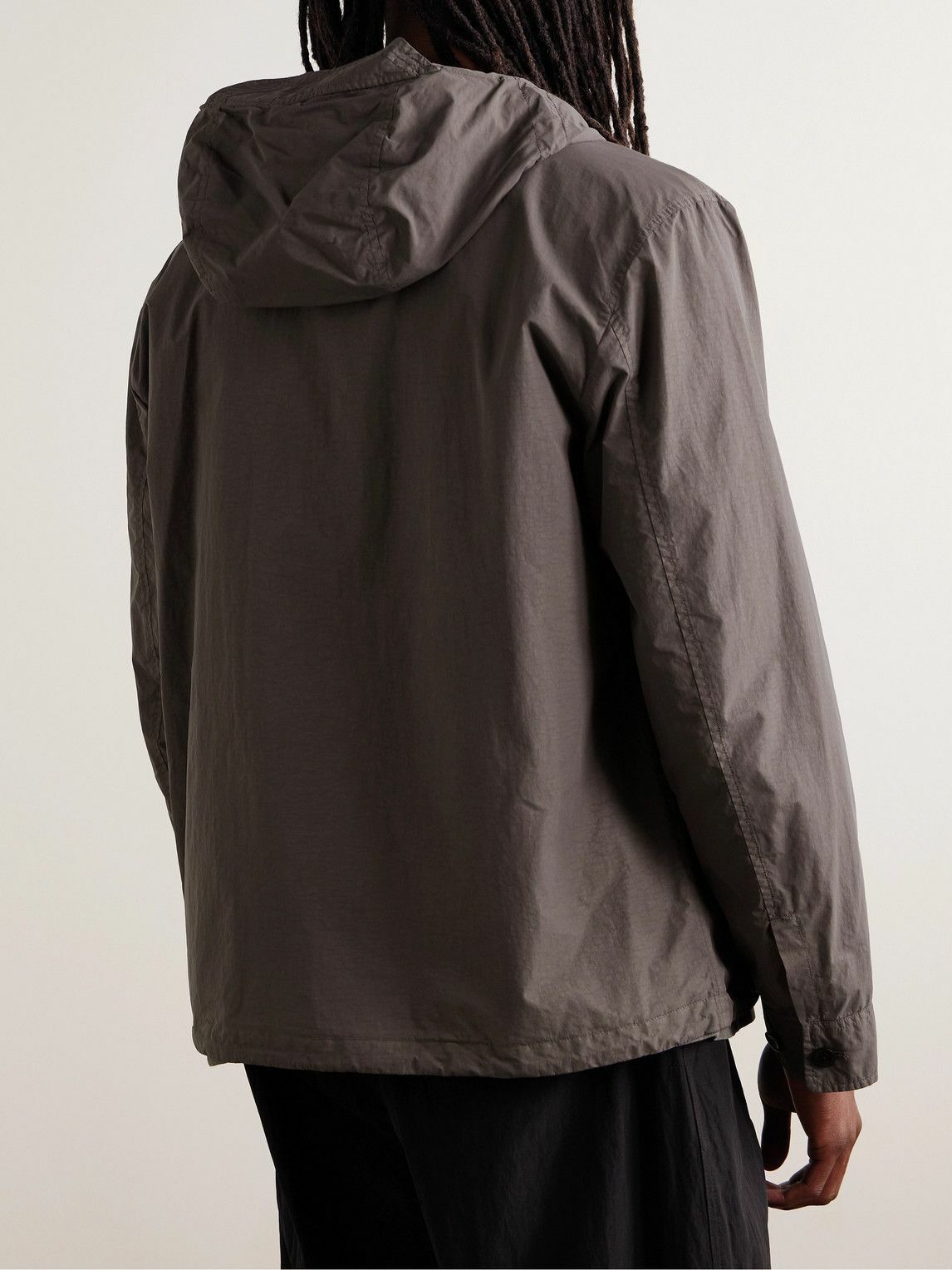 C.P. Company - Flatt Nylon Hooded Jacket - Gray C.P. Company
