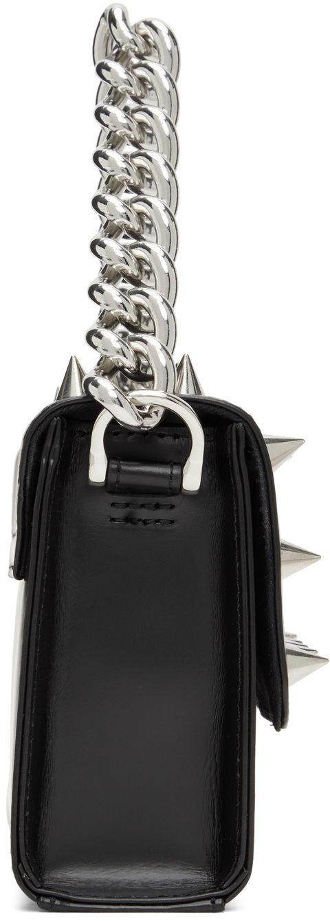 Junya Watanabe Black Glossy Leather Spike Wide Bag Junya Watanabe