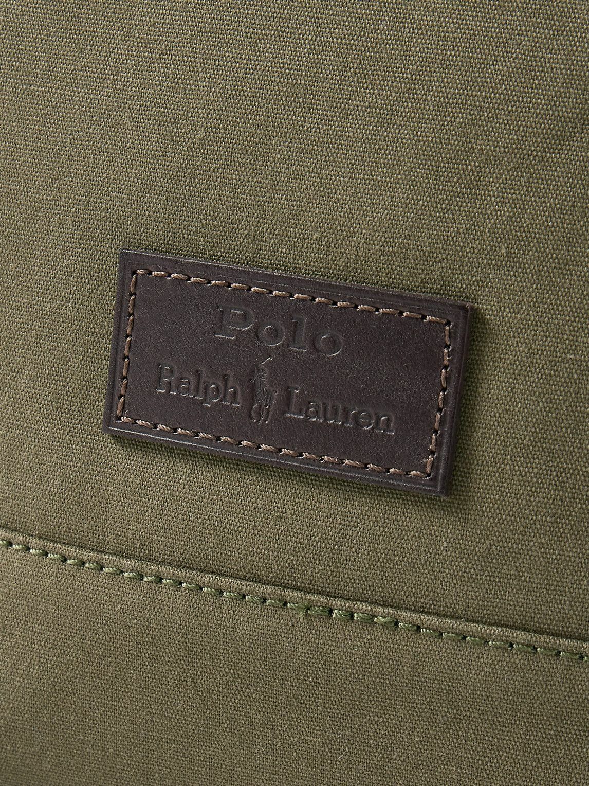 Polo Ralph Lauren - Leather-Trimmed Cotton-Canvas Backpack