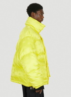 Dolce & Gabbana - Jacquard Logo Puffer Jacket in Yellow