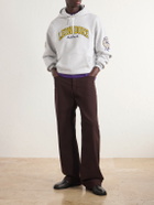 Aimé Leon Dore - Logo-Appliqué Cotton-Jersey Hoodie - Gray