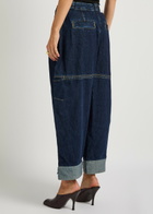 3.1 Phillip Lim Panelled Barrel-leg Jeans Indigo