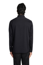 Theory Sylvain Shirt In Black Cotton