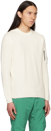 C.P. Company White Lens Sweater