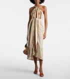 Johanna Ortiz Centro Del Cielo printed cotton midi dress