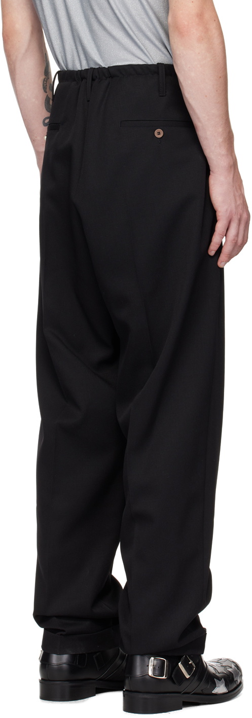 Magliano Black Virgin Wool People's Trousers Magliano