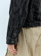 GANNI Lazer Denim Bomber Jacket