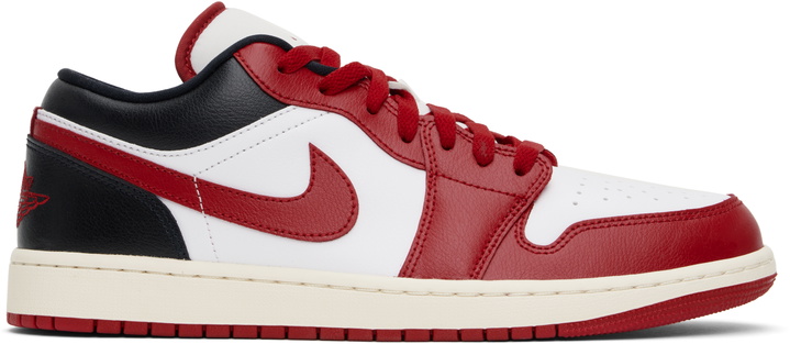 Photo: Nike Jordan Black & Red Air Jordan 1 Low Sneakers