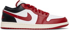 Nike Jordan Black & Red Air Jordan 1 Low Sneakers